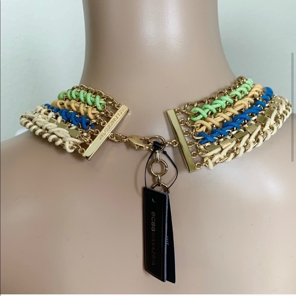 NEW BCBGMAXAZRIA Goldtone Rope The ROXIE NECKLACE - Picture 4 of 7